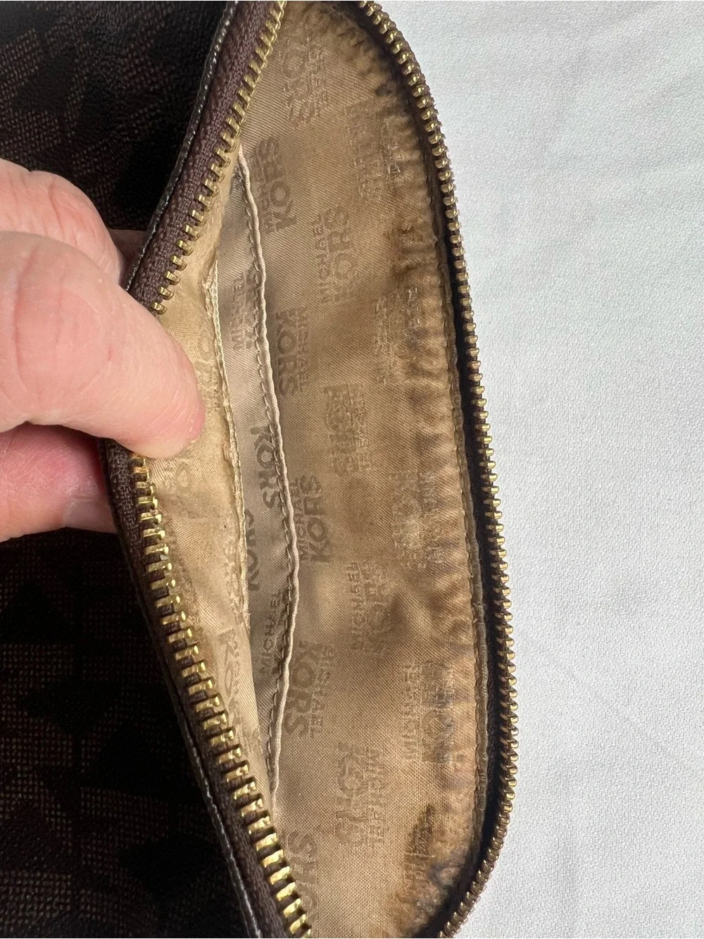 Michael Kors Cindy Signature Logo Dome Crossbody Bag